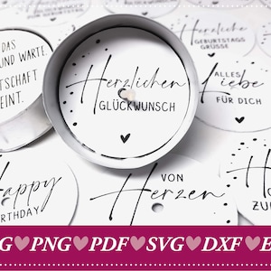 Teelicht-Botschaften zum Geburtstag, magische Teelichter als DIY Geburtstagswünsche | Ideal als kleines Geburtstagsgeschenk | Happy Birthday
