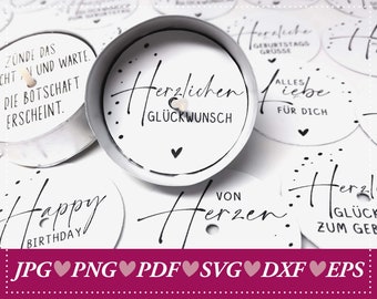 Teelicht-Botschaften zum Geburtstag, magische Teelichter als DIY Geburtstagswünsche | Ideal als kleines Geburtstagsgeschenk | Happy Birthday