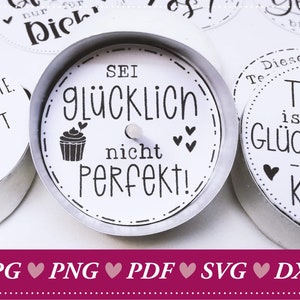 DIY tealight messages »Happiness« as a lucky charm – Lucky light – Magical lucky messages ideal as a birthday gift, New Year's gift