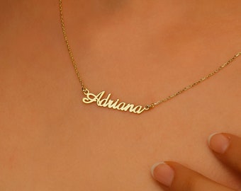 Unique Name Necklace Jewelry for Women | Personalized Necklace | Custom Name Plate Necklace | Gifts for Women | Birthday Gifts