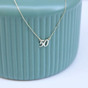 Custom Lucky Number Necklace Dainty Date Jewelry Personalized Gold Sport Number Necklace Necklaces for Women Personalized Gifts image 7
