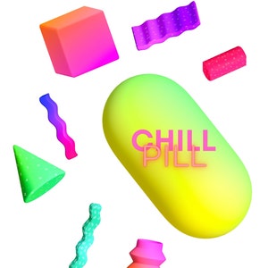 Chill Pill digital print