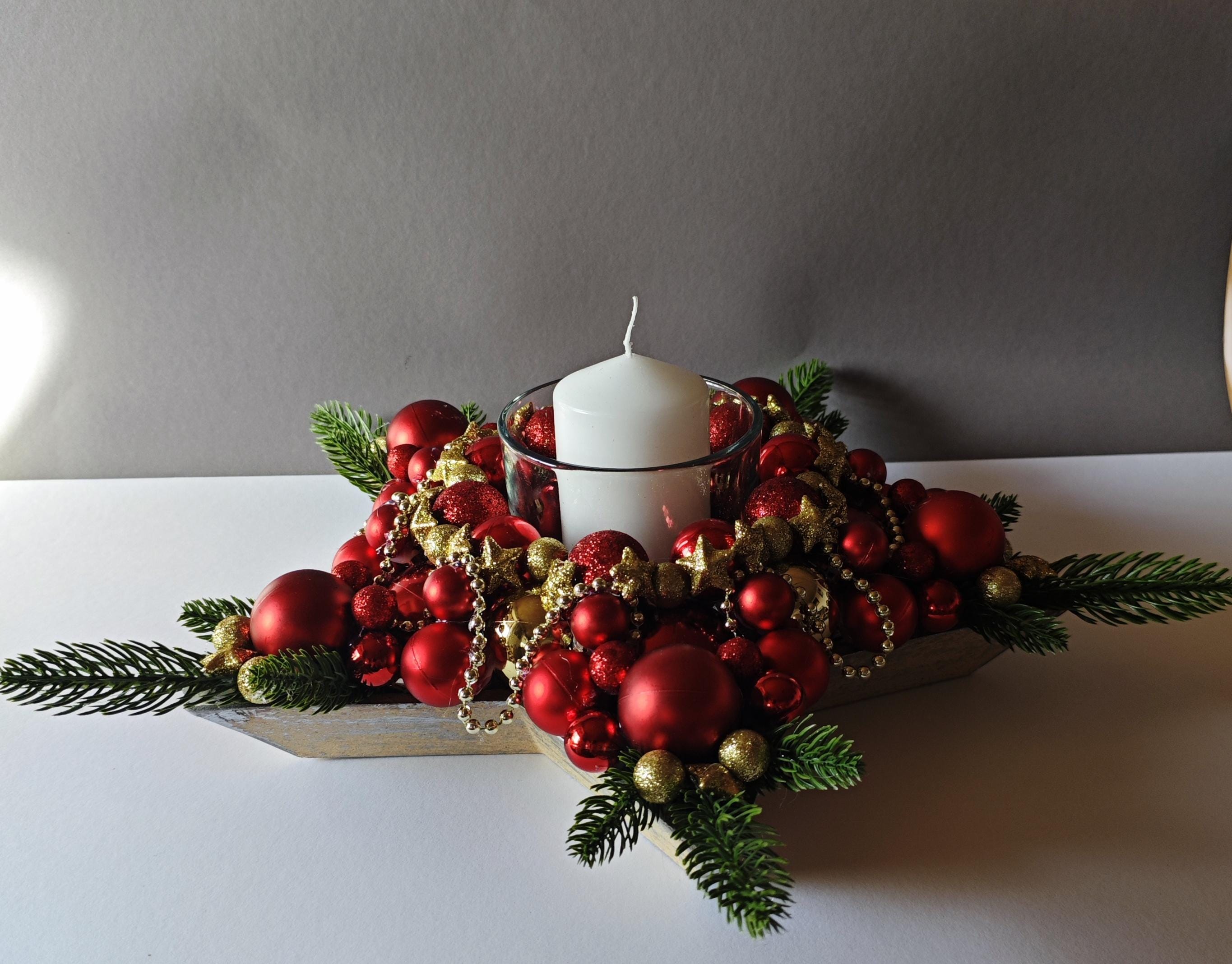 Adventsgesteck knstlich - Etsy.de