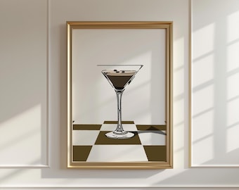 Espresso Martini Print - Martini Wall Art