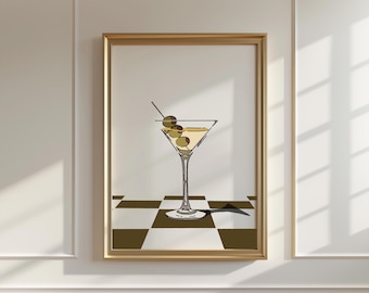 Impresión de Martini sucio - Arte mural de Martini