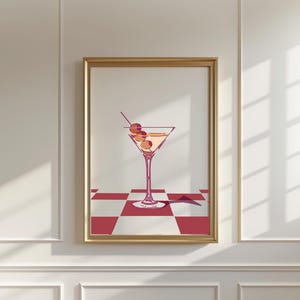 Dirty Martini Print - Martini Wall Art