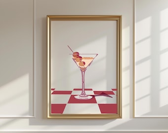 Dirty Martini Print - Martini Wall Art