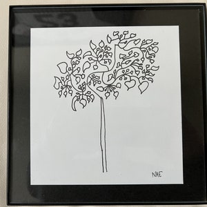 Framed tree sketch