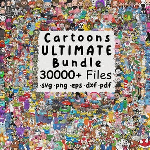 30000+ Cartoon Svg Bundle Wszystkie pliki w całym sklepie Svg Png Font Mega Bundle, Cały sklep Svg Bundle, Holiday Svg, Christmas Svg, Halloween Svg