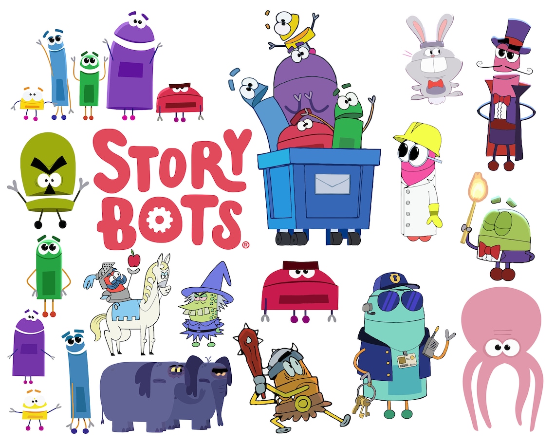 Storybots Layered Files Storybots SVG Bundle Storybots Svg - Etsy UK