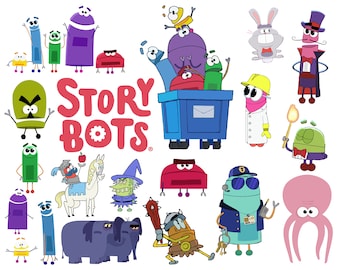 Storybots Layered files, Storybots SVG bundle, Storybots svg, Storybots PNG, Storybots for cricut, Storybots clip art, cut files