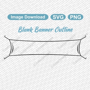 Basic Blank Banner Outline with Push Pins Image Download SVG, PNG Transparent Background