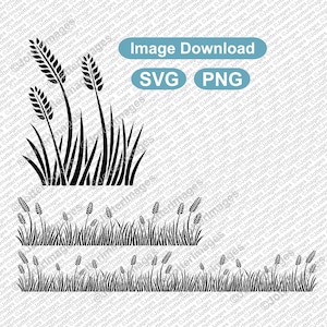 Grass, Corn, Barley Field like Plant Rows Decorative Image Download SVG, PNG Transparent Background
