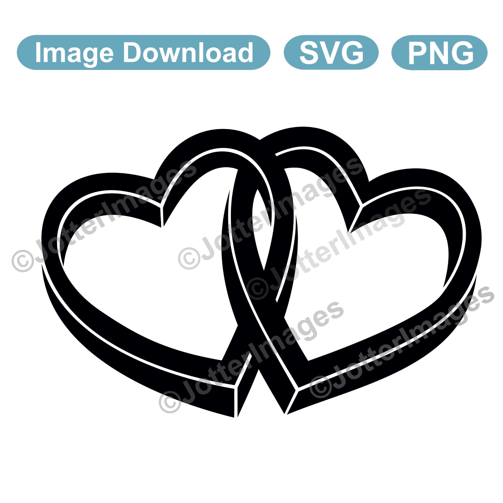 Victoria Lynn Transparent Double Heart Stickers - 53 count - CutCardStock