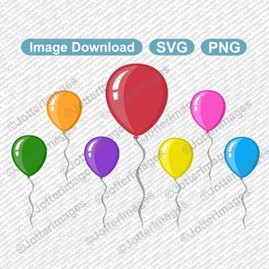 Klassieke ronde vorm kleurrijke ballonnen Afbeelding downloaden - transparante achtergrond SVG PNG-png - Clipart - verjaardag, feest, feest, decoratie