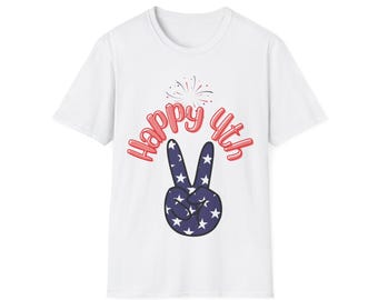 Patriotisk t-shirt, skjorta för USA:s självständighetsdag, topp med amerikansk flagga, kläder för Memorial Day, rödvita blå kläder, 4 juli-t-shirt