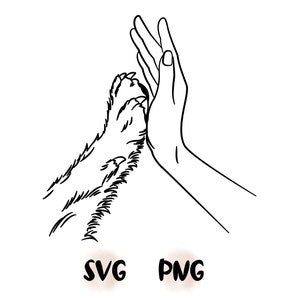 human & dog svg, paw svg, t-shirt svg, design svg, decor svg, decorative svg, hoodie svg, rock svg, hand svg, trust svg, love svg