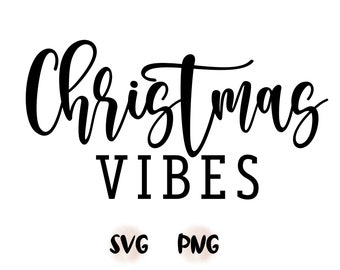 Christmas Vibes SVG, Merry Christmas Y'all SVG, Christmas svg, dxf and png instant download, Christmas quote svg, Merry Christmas SVG