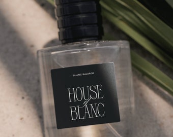 House of Blanc Bottle Mockup | Realistic Mockup | Beach Mockup | Shadow Mockup | Package Mockup | Mockup Templates | Mockup Bottle
