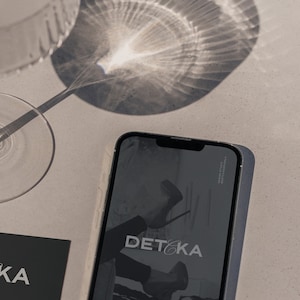 Detcka iPhone Mockup | Luxury Branding Mockup | Mockup Branding | Mockup Display | PSD Mockup | Branding Scene Mockup | Business Card Mockup
