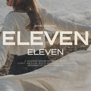 Eleven Eleven Typeface | Modern Geometric Sans Serif | Fashion Branding | Magazine Layout Font | Editorial Font | Sans Serif Fonts