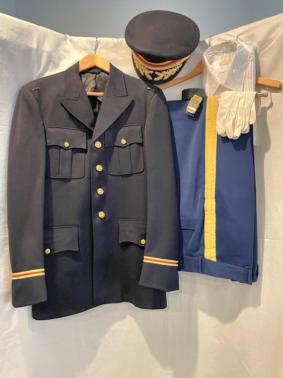 blue dress for baby girl SALE Vintage US Navy Dress Uniform main image 0