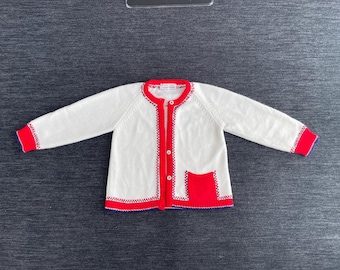 Vintage 1960s Made in Italy Lord & Taylor Toddler Cardigan