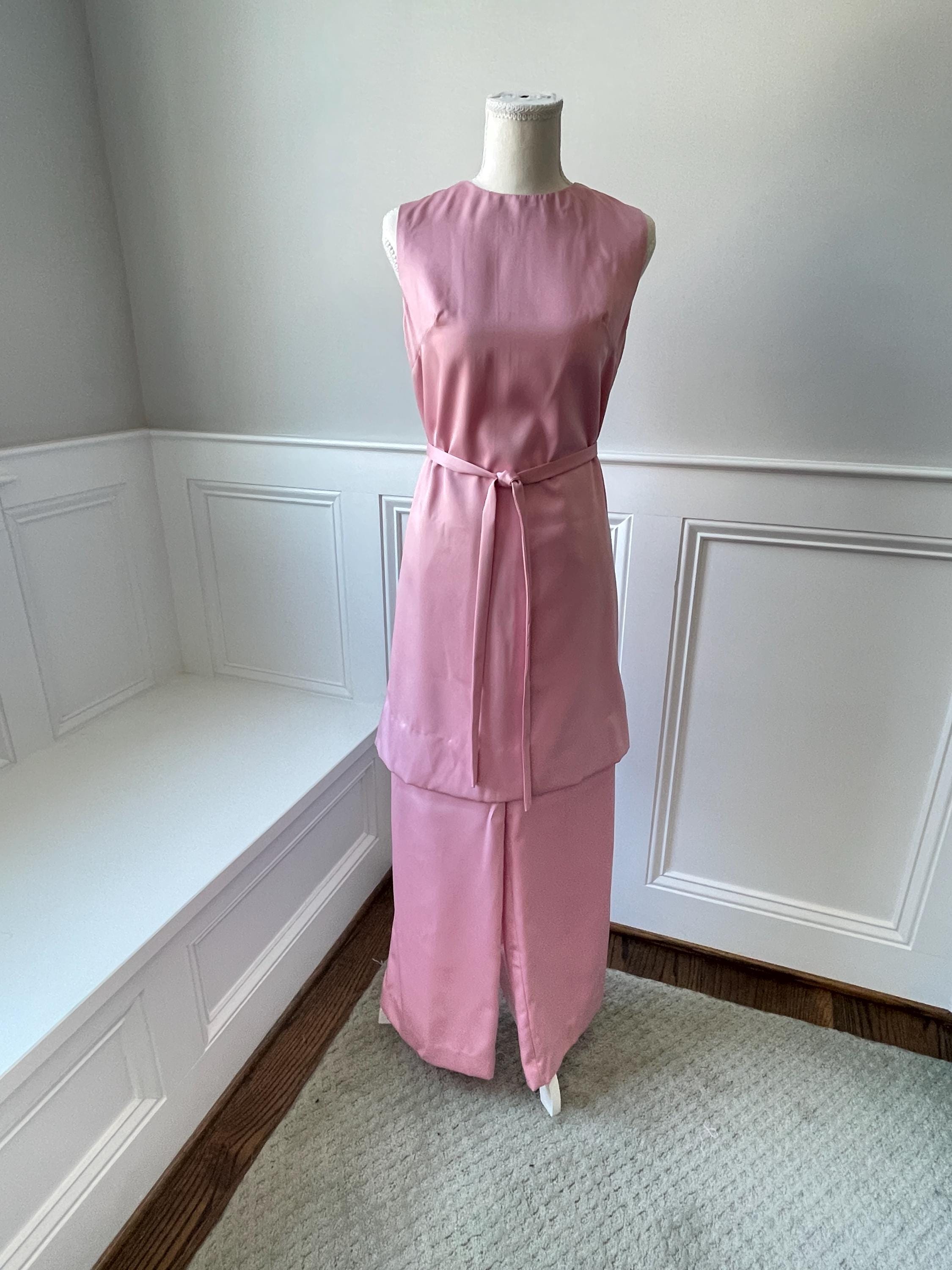 Hostess Gown Formal Dress With Pants Underneath Hostess Pants Dress