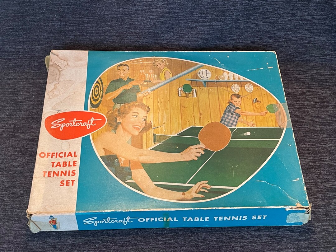 Vintage Sportcraft Table Tennis Set From the 1950s Etsy
