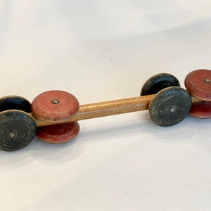 Antique 1920 Follo-Me-Tinker wooden pull toy