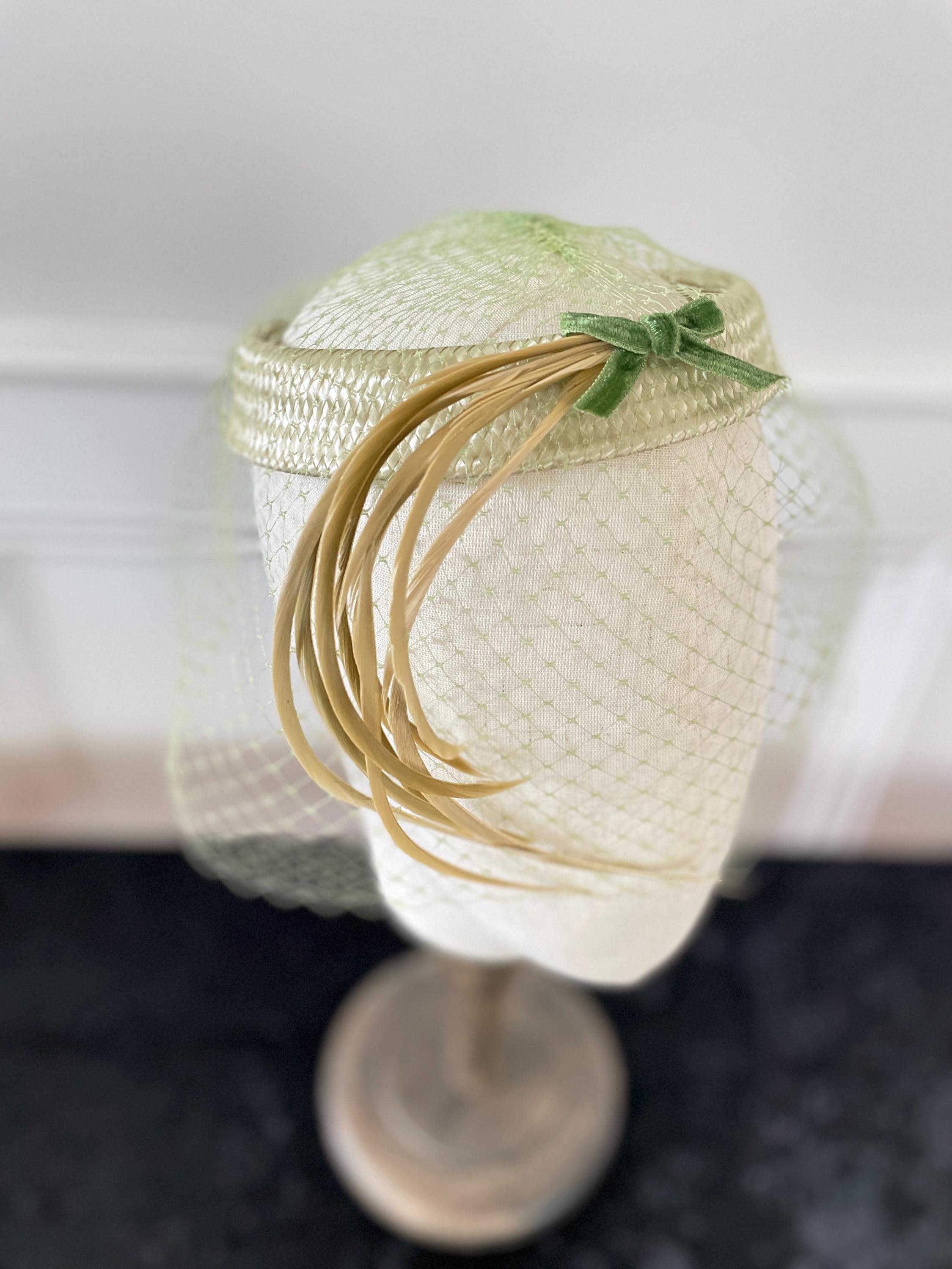 50s Green Fascinator - Etsy display picture 1