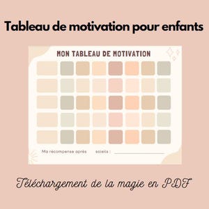 Druckbare Motivationstabelle für Kinder / Belohnungstabelle / Verhalten / Gutes Verhalten