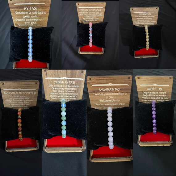 Bracciale Donna,Perline Sfaccettate In Pietra Naturale Bracciale In Cristallo Bracciale Elastico Perline Con Perline Yoga Chakra Energia Pietre