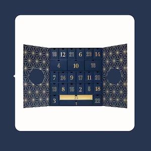 Adventskalender doos, adventskalender doos sjabloon, adventskalender geschenkdoos, adventskalender sjabloon, kalender DIY, sjabloon geschenkdoos