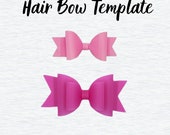Classic Hair Bow Template SVG: Cricut & Silhouette Cut Files