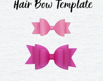 Plantilla de lazo para el cabello clásico SVG: Archivos de corte para Cricut y Silhouette