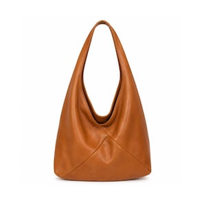 Oversized Leather Shopper Bag PDF Pattern, Slouchy Hobo Bag Sewing Pattern, Soft Leather Tote Template, DIY Shoulder Bag Pattern
