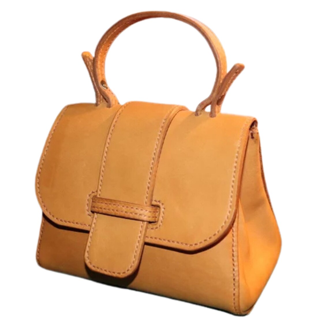 Mini Leather Bag PDF Pattern – Flap Purse Sewing Template (digital ...
