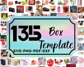 135 Gift Box Templates: Mega SVG Bundle (PDF)