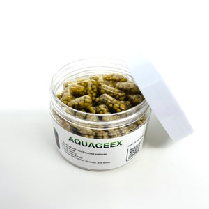 AQUAGEEX Planted Aquarium Fertilizer Capsules Root Tabs Freshwater Aquarium Live Plants Food 100capsoulsLive aquatic plants