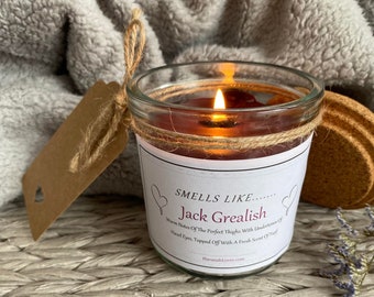 ANY Name/Celebrity Smells Like Candle - Jack Grealish, David Beckham, Lewis Hamilton, Kieran Trippier, Football Gift, F1 Gift, add any name!