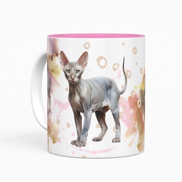 Peterbald cat cup/mug