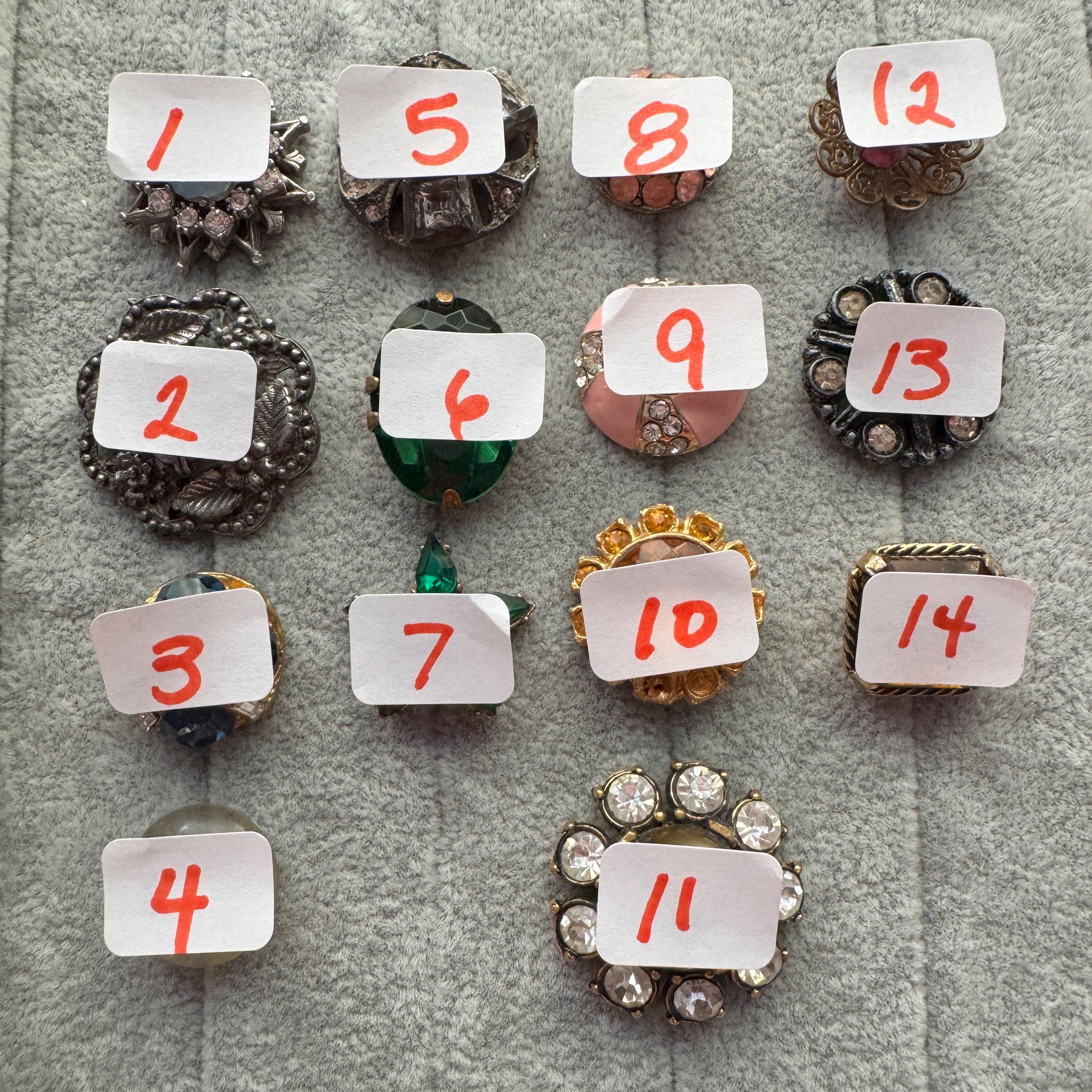 Stone For Button Color Gemstone Buttons Vintage Color Emerald Saphire Sparkle Rhinestone Paste ...