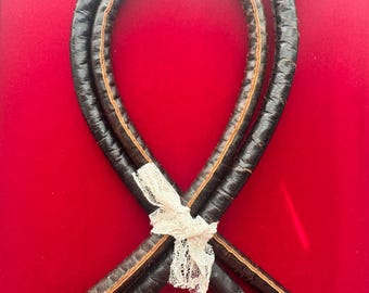 Asas de cuero con textura de 24" para bolsos