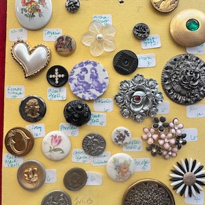 Vintage Buttons Gemstones Rhinestone Paste Antique Assorted Sold Seperately Button Bouton