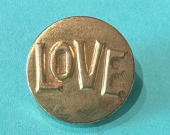 Botón de AMOR Metal Verbal