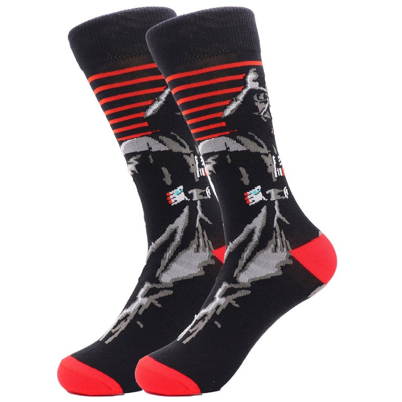 Star Wars Socks Darth Vader Storm Trooper Chewbacca Kylo Ren R2D2 Yoda Luke Skywalker Jedi Obi