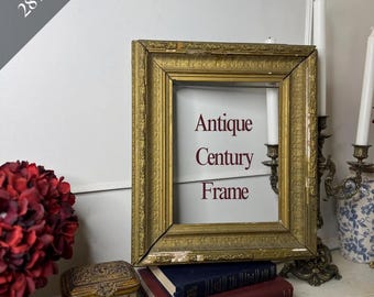 Antique Very Rare Gilt Picture Frame |  Ornate Victorian Gold, c.1900s with Trademark
