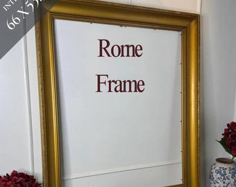 Large Antique Gold Ornate Frame: Rome Baroque Style Wall Decor FrameWork