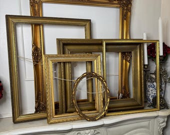 Ornate Gold Gilt Antique Frame Collection : French-Inspired Vintage Wall Decor- Pick your Favourite